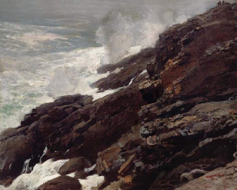 Winslow Homer High Cliff,Coast of Maine France oil painting art
